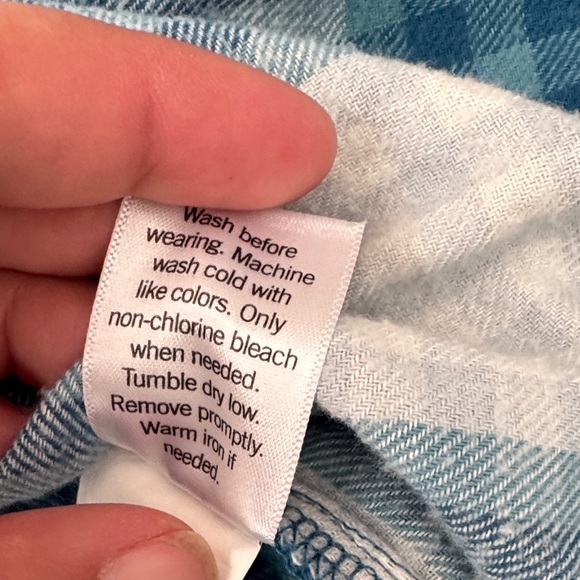 SO Blue and White Plaid Kids Button Down Shirt - Picture 4 of 10